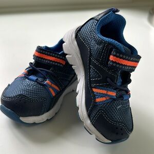 Stride Rite Made 2 Play blue and orange baby sneakers (size 4M) EUC